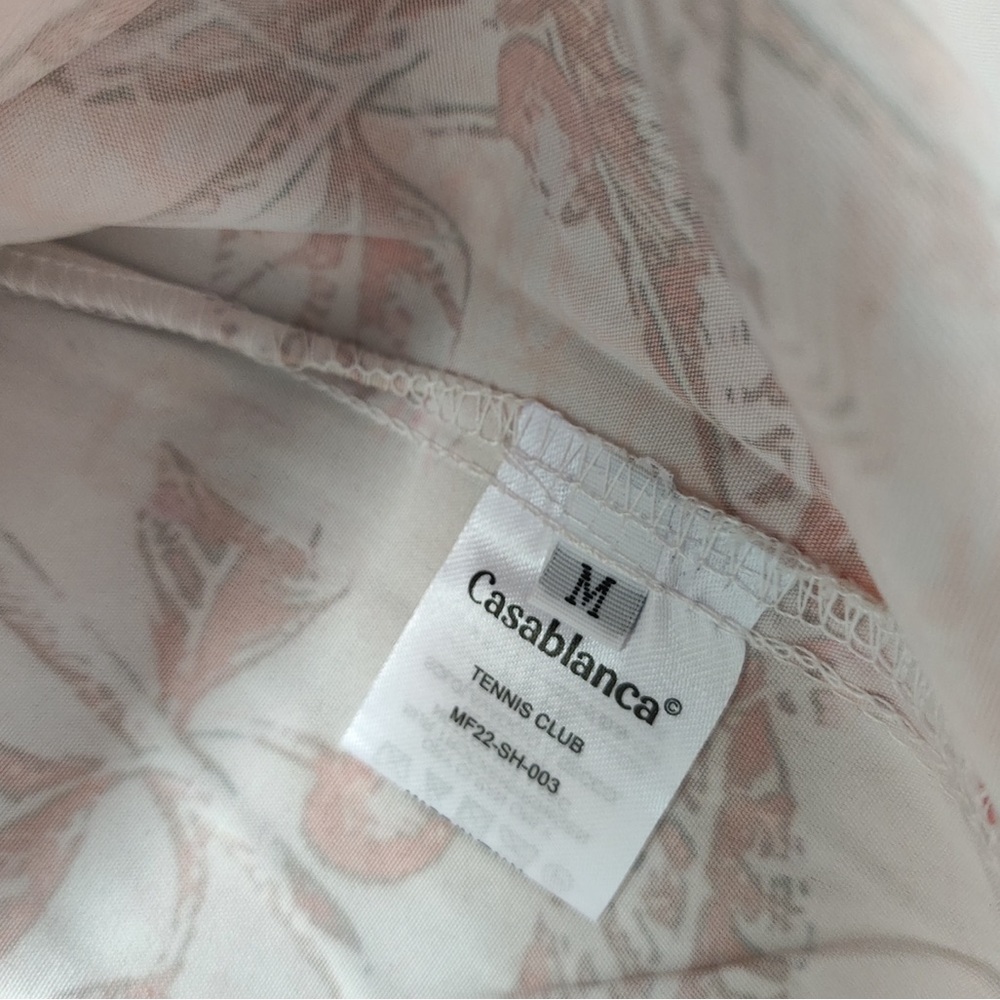 Casablanca Multicolor Botanical Print Button-Down Shirt - Picture 3 of 8